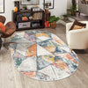 Jewel Oasis Collection Area Rug -  Topaz Oval Multi  lifestyle 85