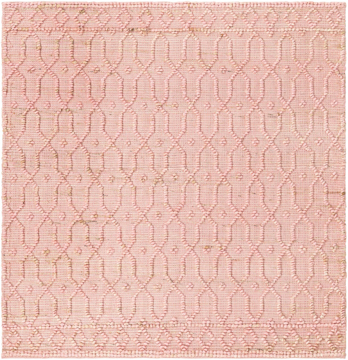 Savannah Weave Collection Area Rug - Serengeti Square Pink  lifestyle 87