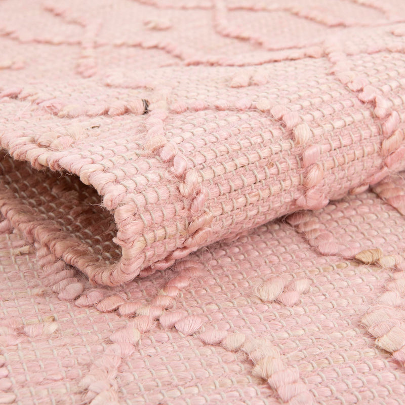 Savannah Weave Collection Area Rug - Serengeti Runner Pink  lifestyle 38