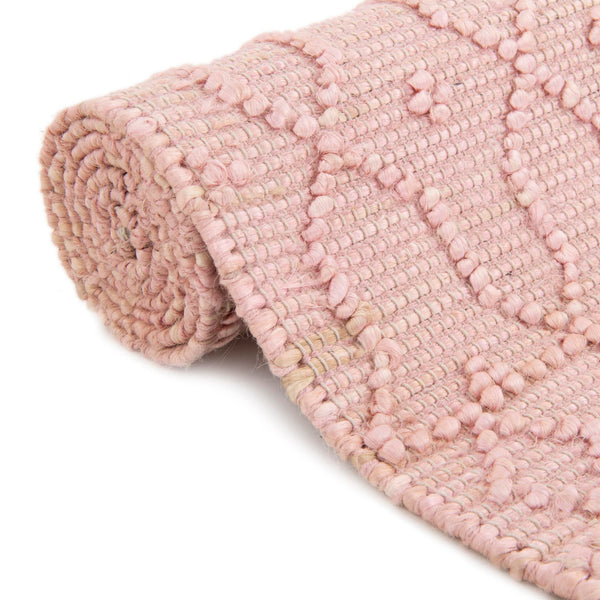 Savannah Weave Collection Area Rug - Serengeti Runner Pink  lifestyle 56