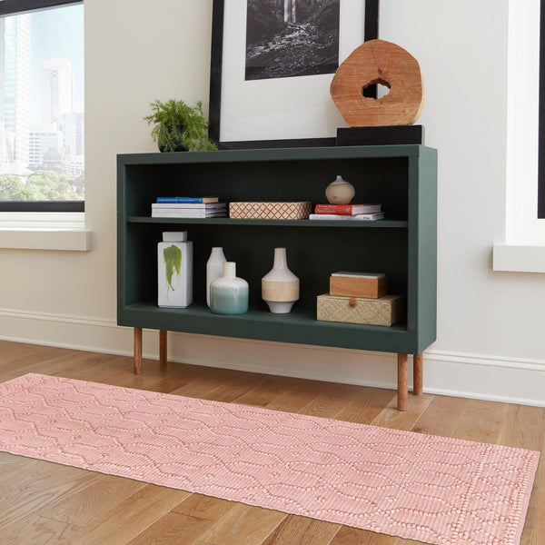 Savannah Weave Collection Area Rug - Serengeti Runner Pink  lifestyle 66