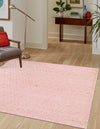 Savannah Weave Collection Area Rug - Serengeti Square Pink  lifestyle 37