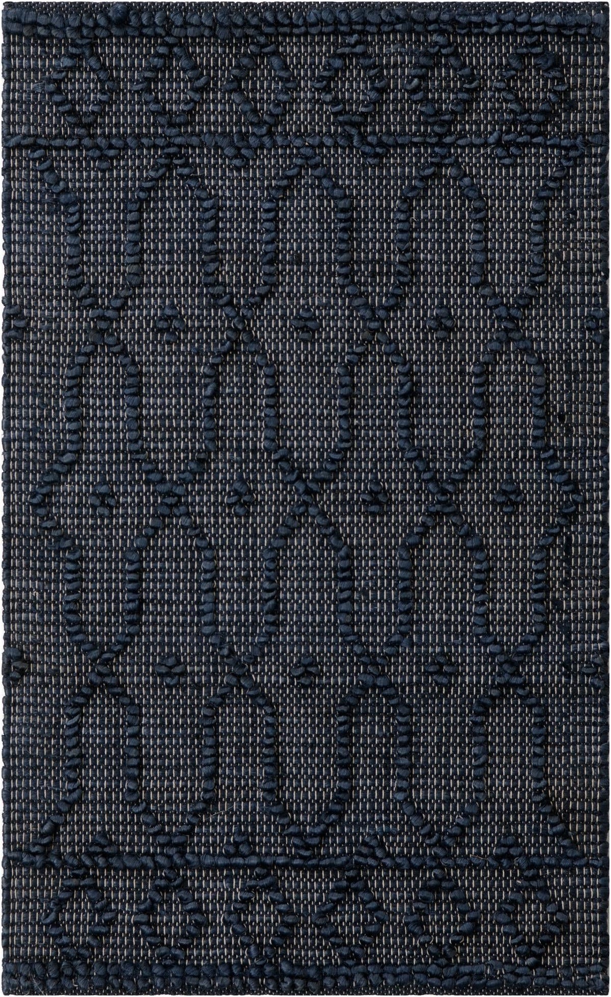 Savannah Weave Collection Area Rug - Serengeti Rectangle Navy Blue  lifestyle 5
