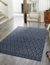 Savannah Weave Collection Area Rug - Serengeti Rectangle Navy Blue  lifestyle 4