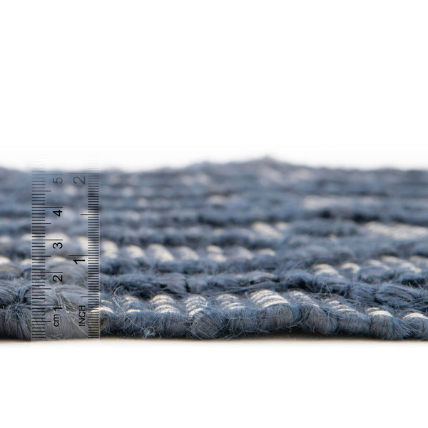 Savannah Weave Collection Area Rug - Serengeti Runner Navy Blue  lifestyle 70