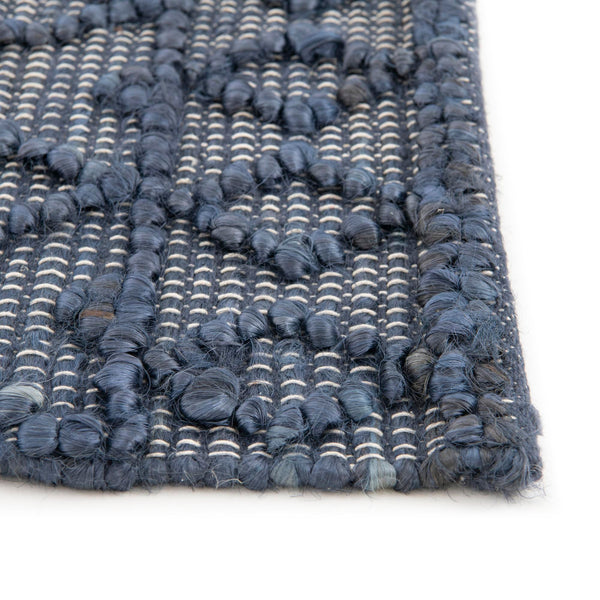 Savannah Weave Collection Area Rug - Serengeti Runner Navy Blue  lifestyle 80