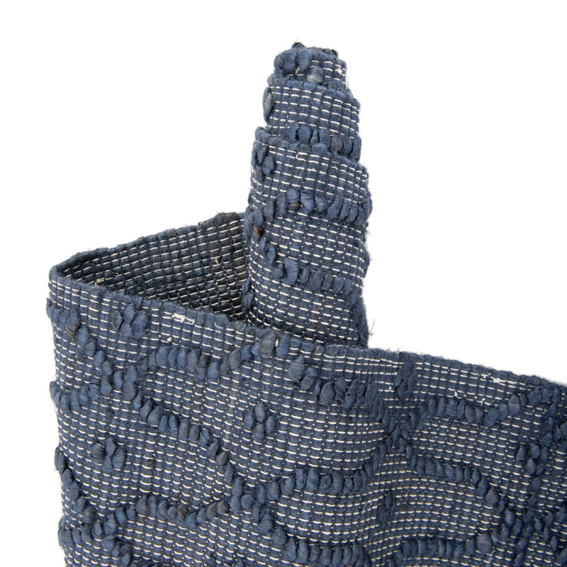 Savannah Weave Collection Area Rug - Serengeti Runner Navy Blue  lifestyle 100