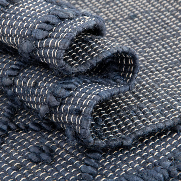 Savannah Weave Collection Area Rug - Serengeti Runner Navy Blue  lifestyle 110