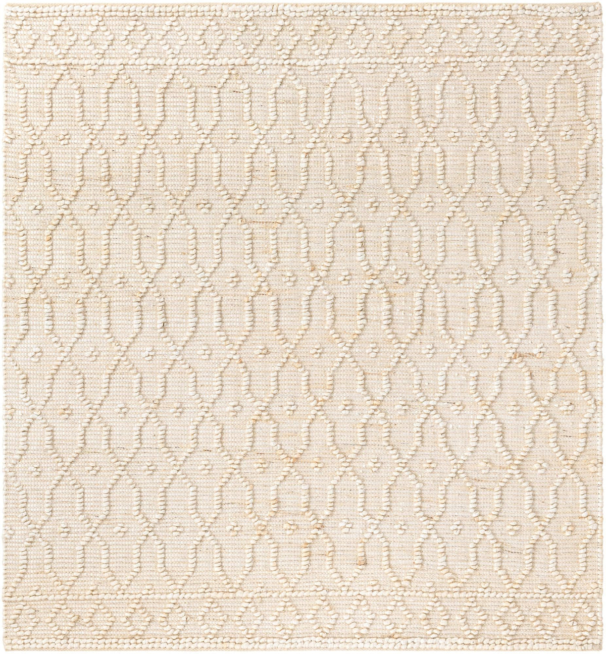 Savannah Weave Collection Area Rug - Serengeti Square Ivory  lifestyle 84