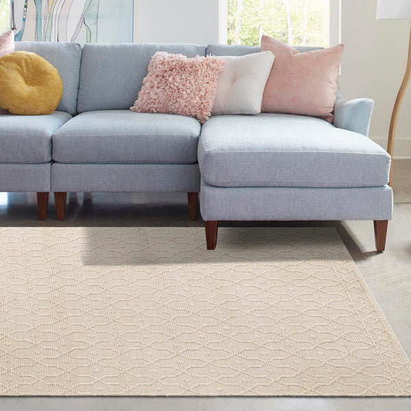 Savannah Weave Collection Area Rug - Serengeti Rectangle Ivory  lifestyle 29