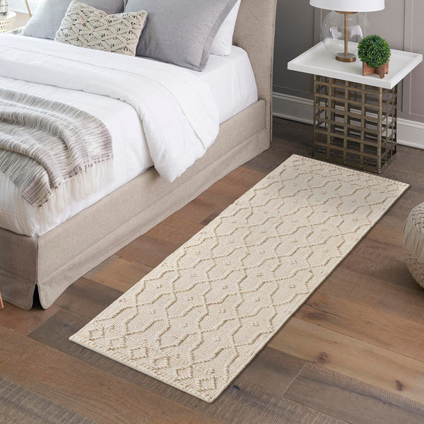 Savannah Weave Collection Area Rug - Serengeti Runner Ivory  lifestyle 124