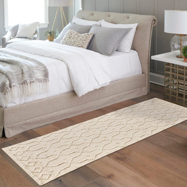 Savannah Weave Collection Area Rug - Serengeti Runner Ivory  lifestyle 134