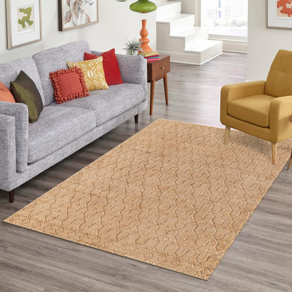 Savannah Weave Collection Area Rug - Serengeti Rectangle Natural  lifestyle 14