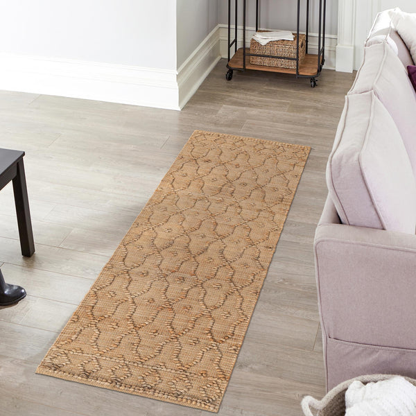 Savannah Weave Collection Area Rug - Serengeti Runner Natural  lifestyle 63