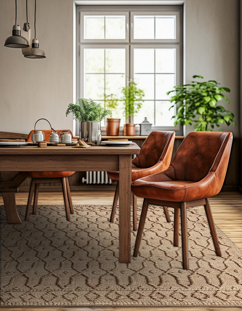 Savannah Weave Collection Area Rug - Serengeti Square Natural  lifestyle 26