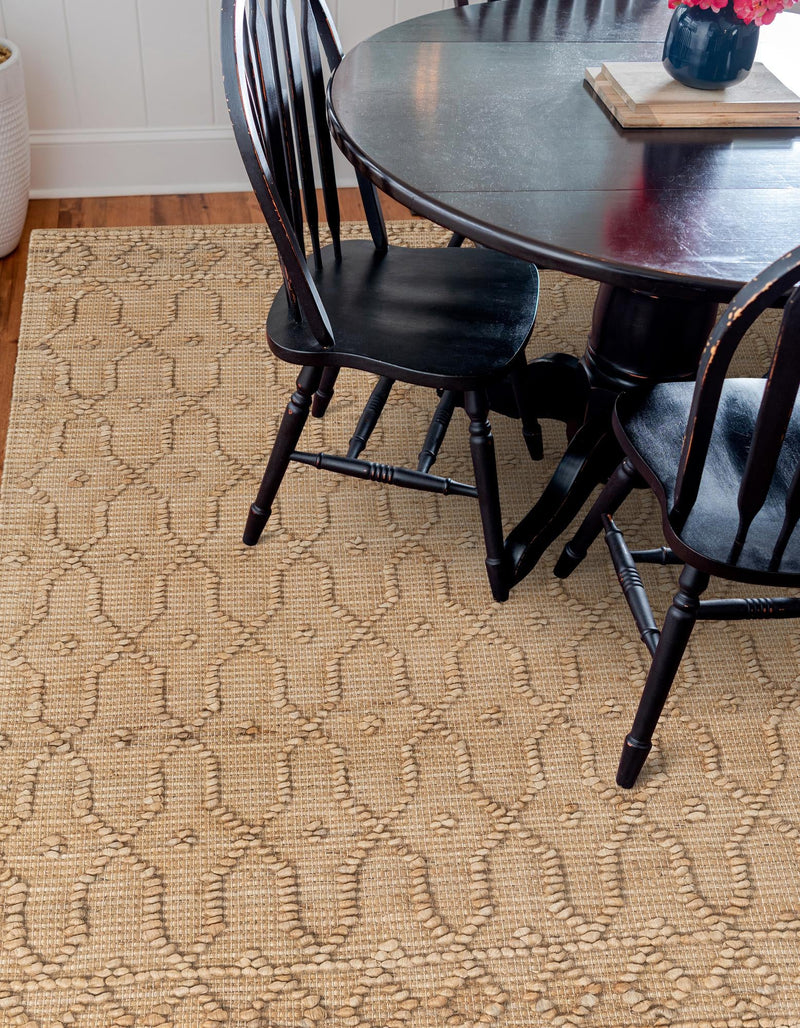 Savannah Weave Collection Area Rug - Serengeti Square Natural  lifestyle 28