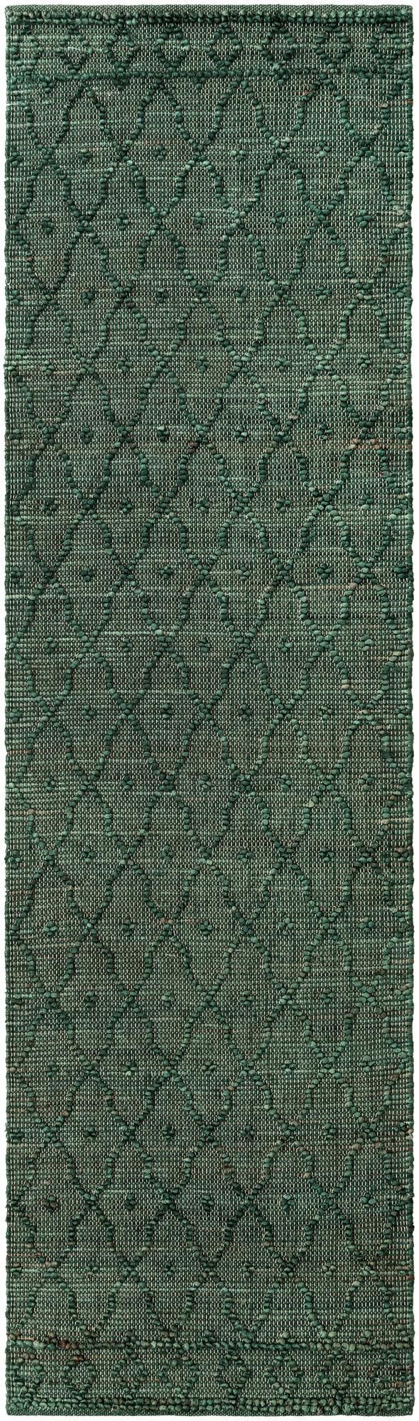 Savannah Weave Collection Area Rug - Serengeti Runner Hunter Green  lifestyle 81