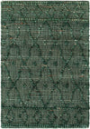 Savannah Weave Collection Area Rug - Serengeti Rectangle Hunter Green  lifestyle 3
