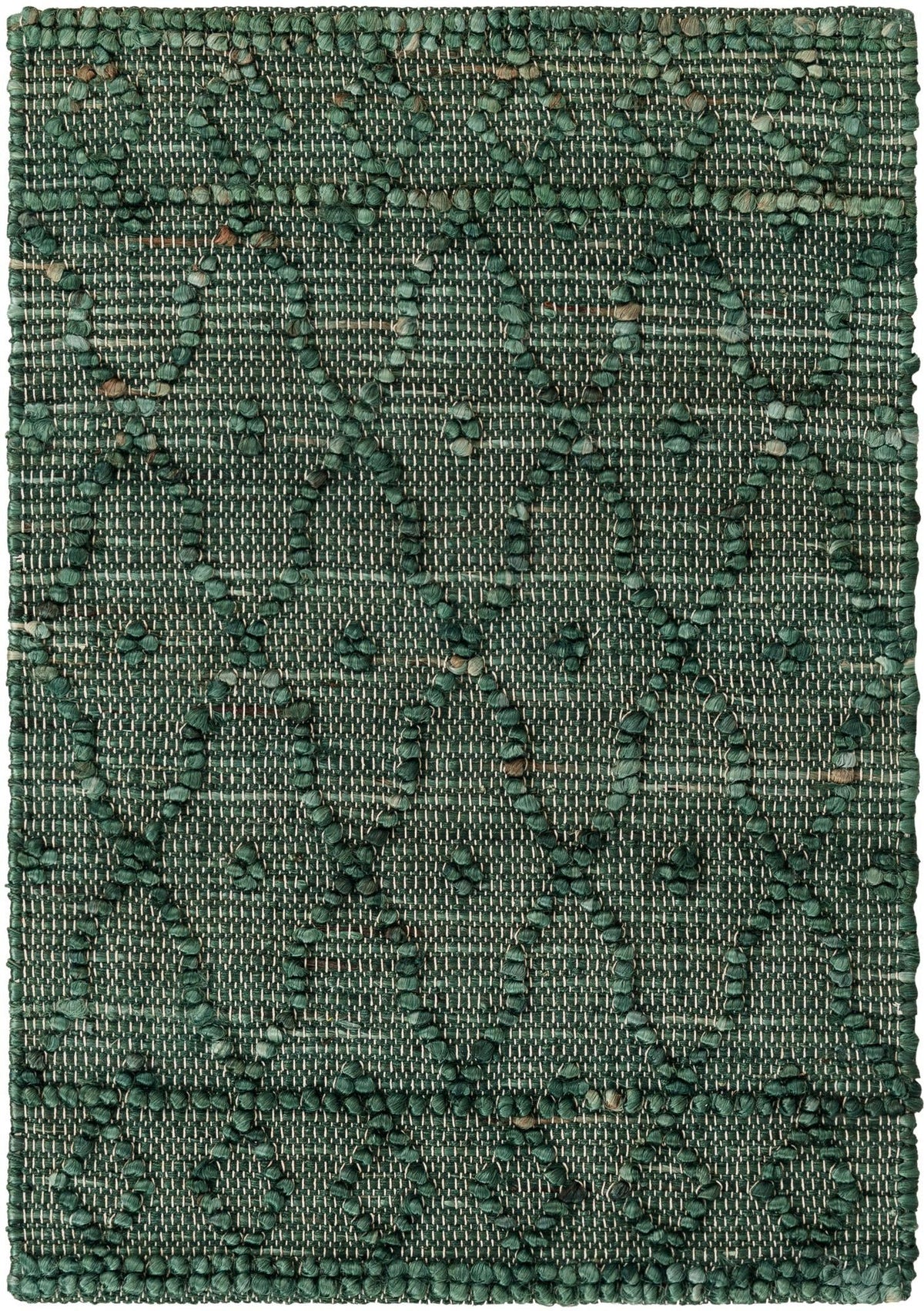 Savannah Weave Collection Area Rug - Serengeti Rectangle Hunter Green  lifestyle 3