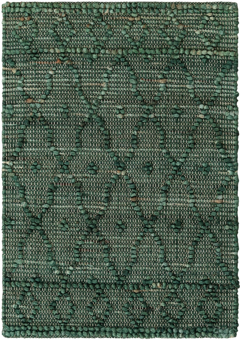 Savannah Weave Collection Area Rug - Serengeti Rectangle Hunter Green  lifestyle 3