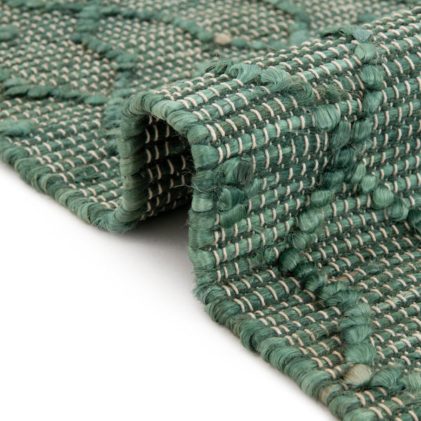 Savannah Weave Collection Area Rug - Serengeti Runner Hunter Green  lifestyle 97