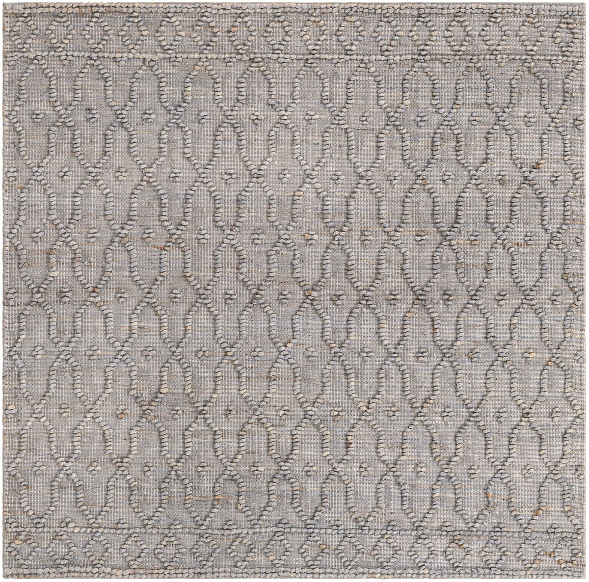 Savannah Weave Collection Area Rug - Serengeti Square Gray  lifestyle 80