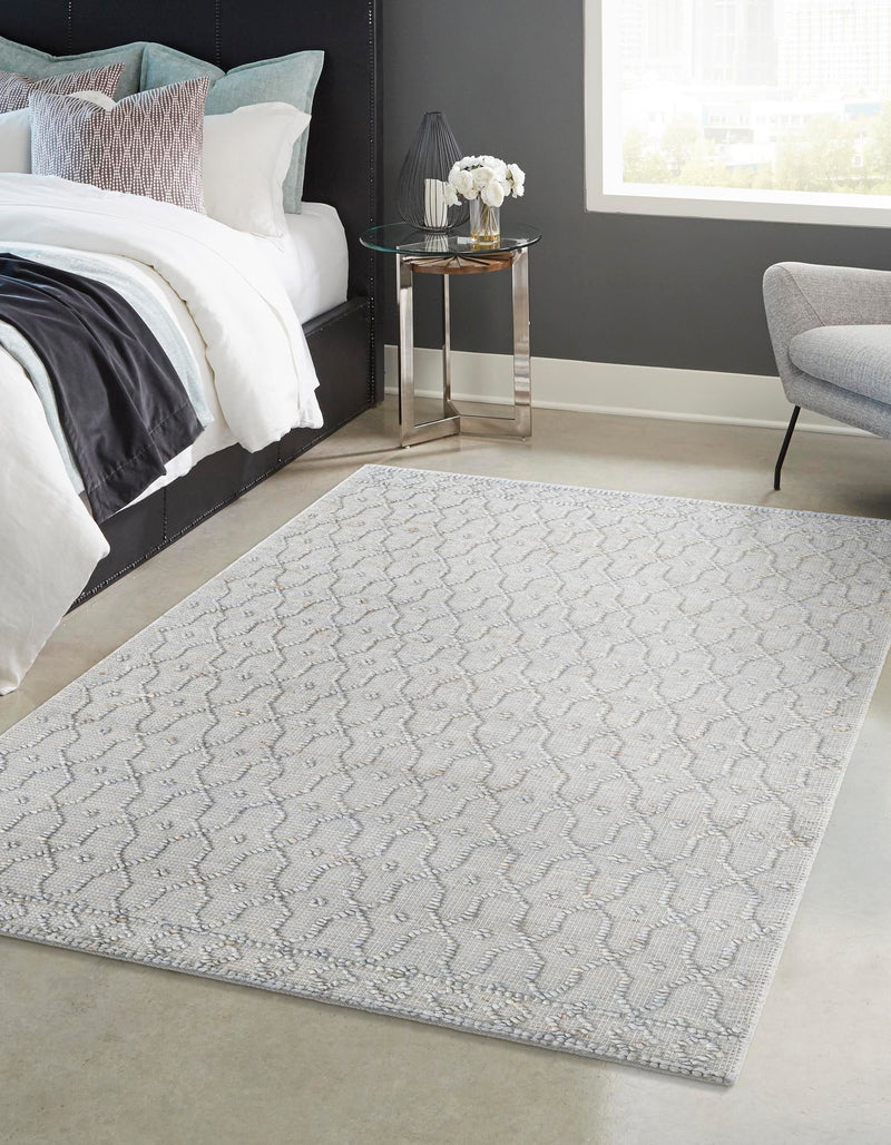 Savannah Weave Collection Area Rug - Serengeti Rectangle Gray  lifestyle 7
