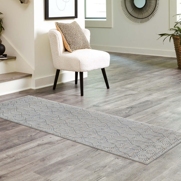 Savannah Weave Collection Area Rug - Serengeti Runner Gray  lifestyle 137