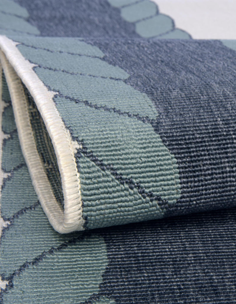 Seaside Haven Rugs Collection Area Rug -  Coralreef Oval Navy Blue  lifestyle 53