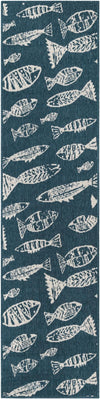 Seaside Haven Rugs Collection Area Rug -  Oceanview Runner Blue  lifestyle 45