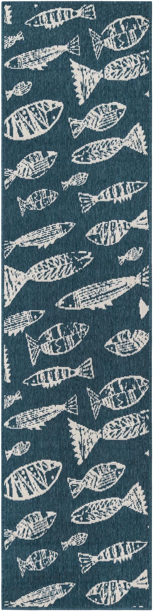 Seaside Haven Rugs Collection Area Rug -  Oceanview Runner Blue  lifestyle 45