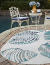 Seaside Haven Rugs Collection Area Rug -  Saltwater Oval Ivory  lifestyle 84