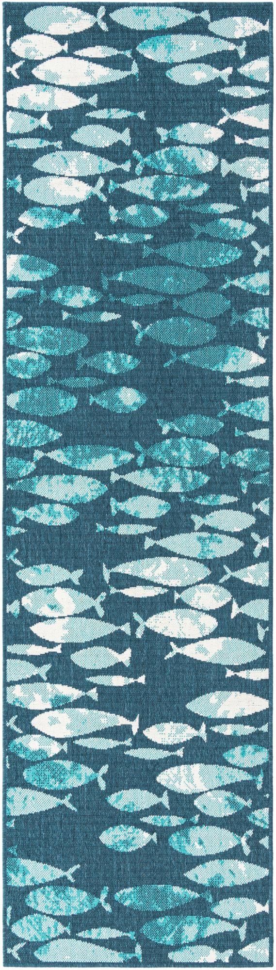 Seaside Haven Rugs Collection Area Rug -  Wavecrest Runner Blue  lifestyle 16