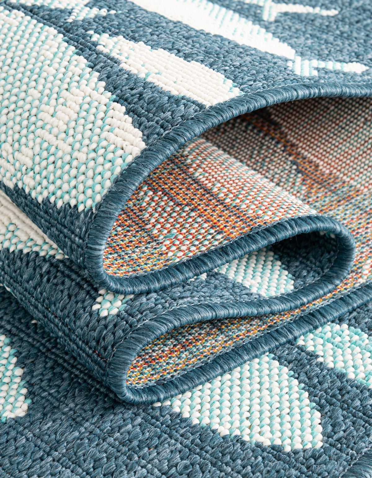 Seaside Haven Rugs Collection Area Rug -  Wavecrest Rectangle Blue  lifestyle 12