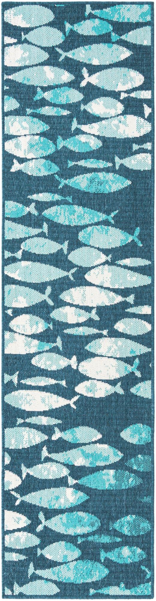 Seaside Haven Rugs Collection Area Rug -  Wavecrest Runner Blue  lifestyle 37