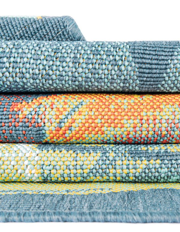 Seaside Haven Rugs Collection Area Rug -  Tidepool Rectangle Multi  lifestyle 13