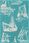 Seaside Haven Rugs Collection Area Rug -  Beachcomber Rectangle Teal Main