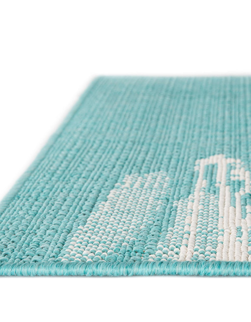 Seaside Haven Rugs Collection Area Rug -  Beachcomber Rectangle Teal  lifestyle 6