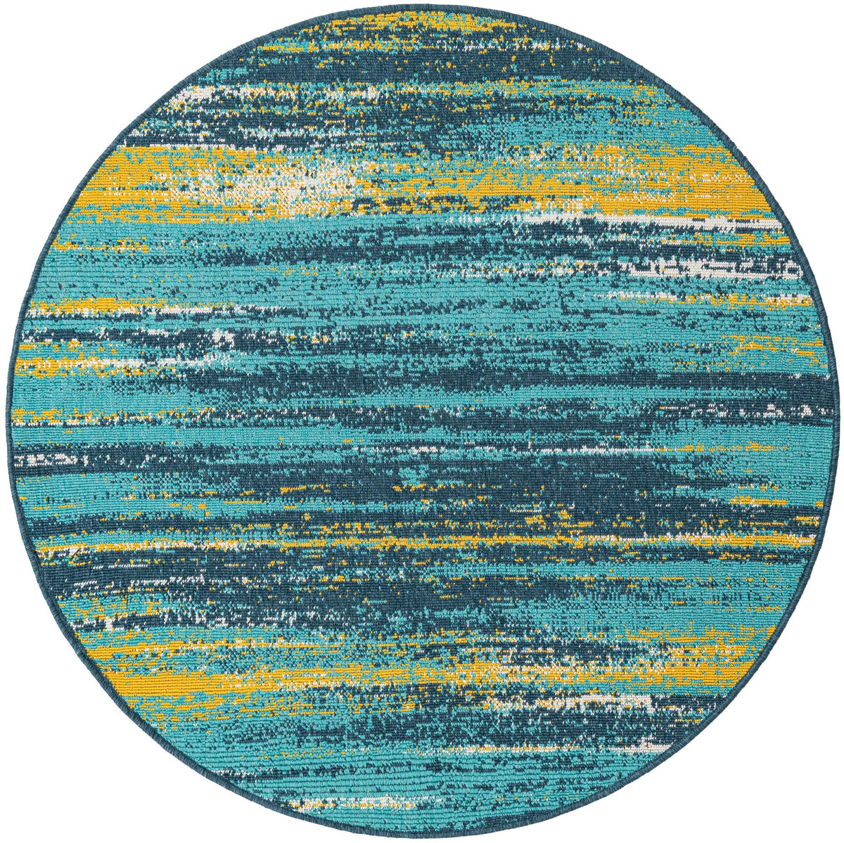 Seaside Haven Rugs Collection Area Rug -  Sandbar Round Multi.Blue  lifestyle 19
