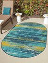 Seaside Haven Rugs Collection Area Rug -  Sandbar Oval Multi.Blue  lifestyle 22