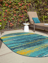 Seaside Haven Rugs Collection Area Rug -  Sandbar Oval Multi.Blue  lifestyle 26