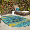 Seaside Haven Rugs Collection Area Rug -  Sandbar Oval Multi.Blue  lifestyle 74