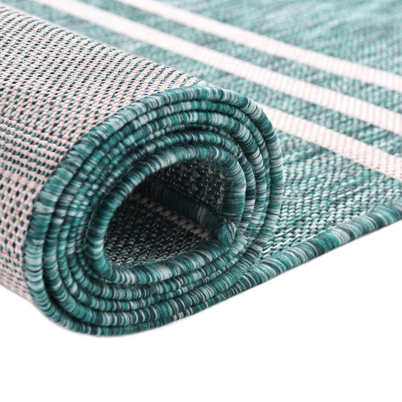 Urban Oasis Rugs Collection Area Rug -  District (Teal) Rectangle Teal  lifestyle 10