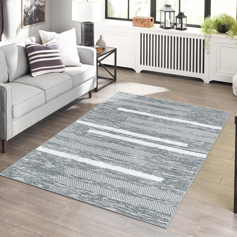 Cathedral Elegance Collection Area Rug - Chapel Rectangle Gray  lifestyle 42