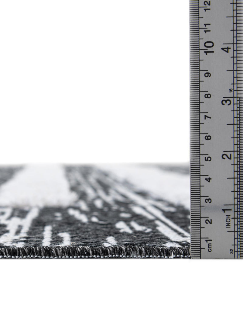 Cathedral Elegance Collection Area Rug - Chapel Rectangle Black  lifestyle 11