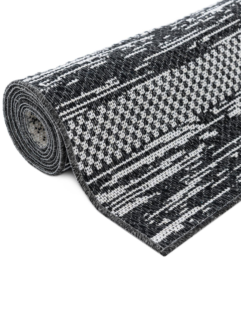 Cathedral Elegance Collection Area Rug - Chapel Rectangle Black  lifestyle 32