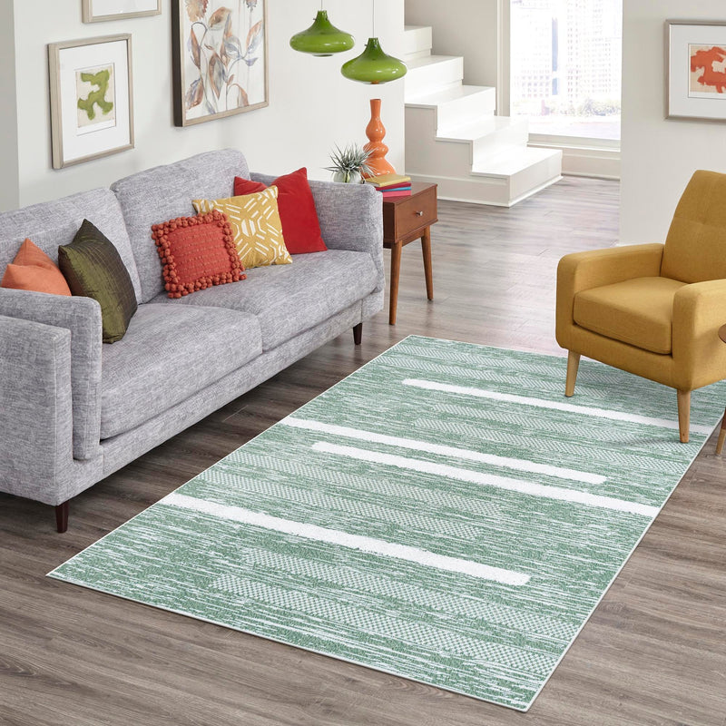 Cathedral Elegance Collection Area Rug - Chapel Rectangle Green  lifestyle 40