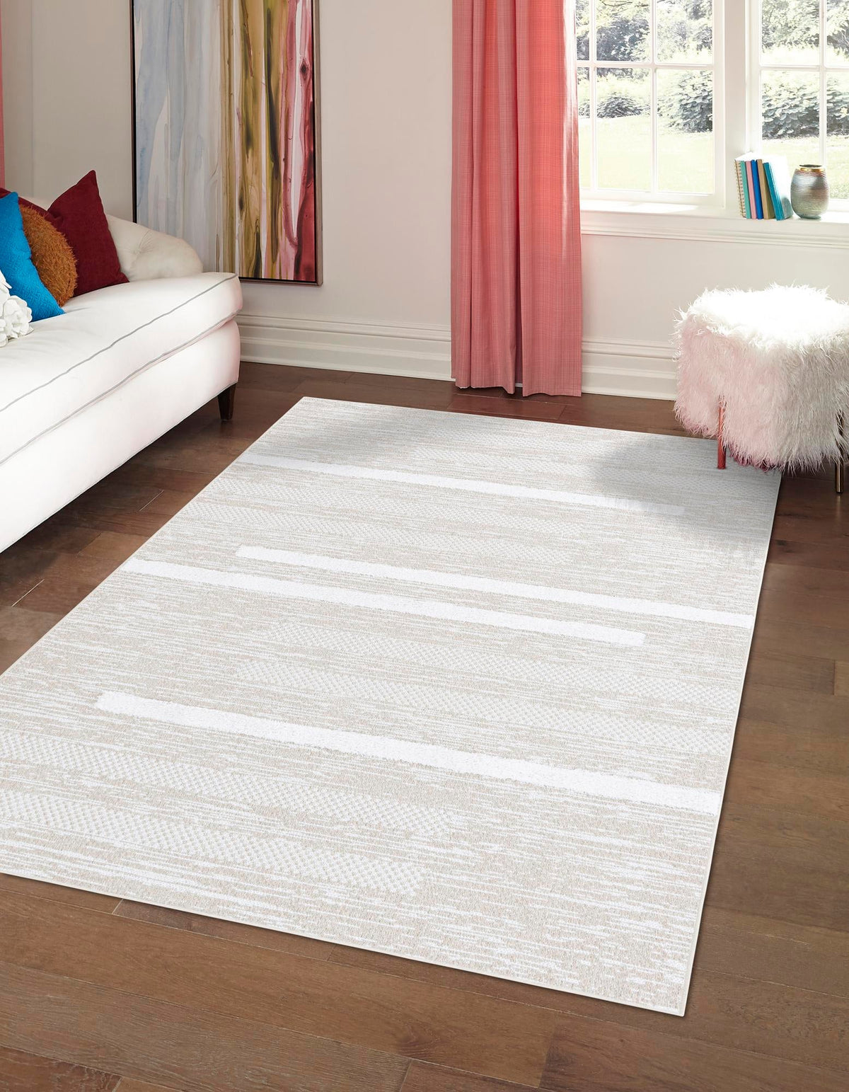 Cathedral Elegance Collection Area Rug - Chapel Rectangle Ivory  lifestyle 8