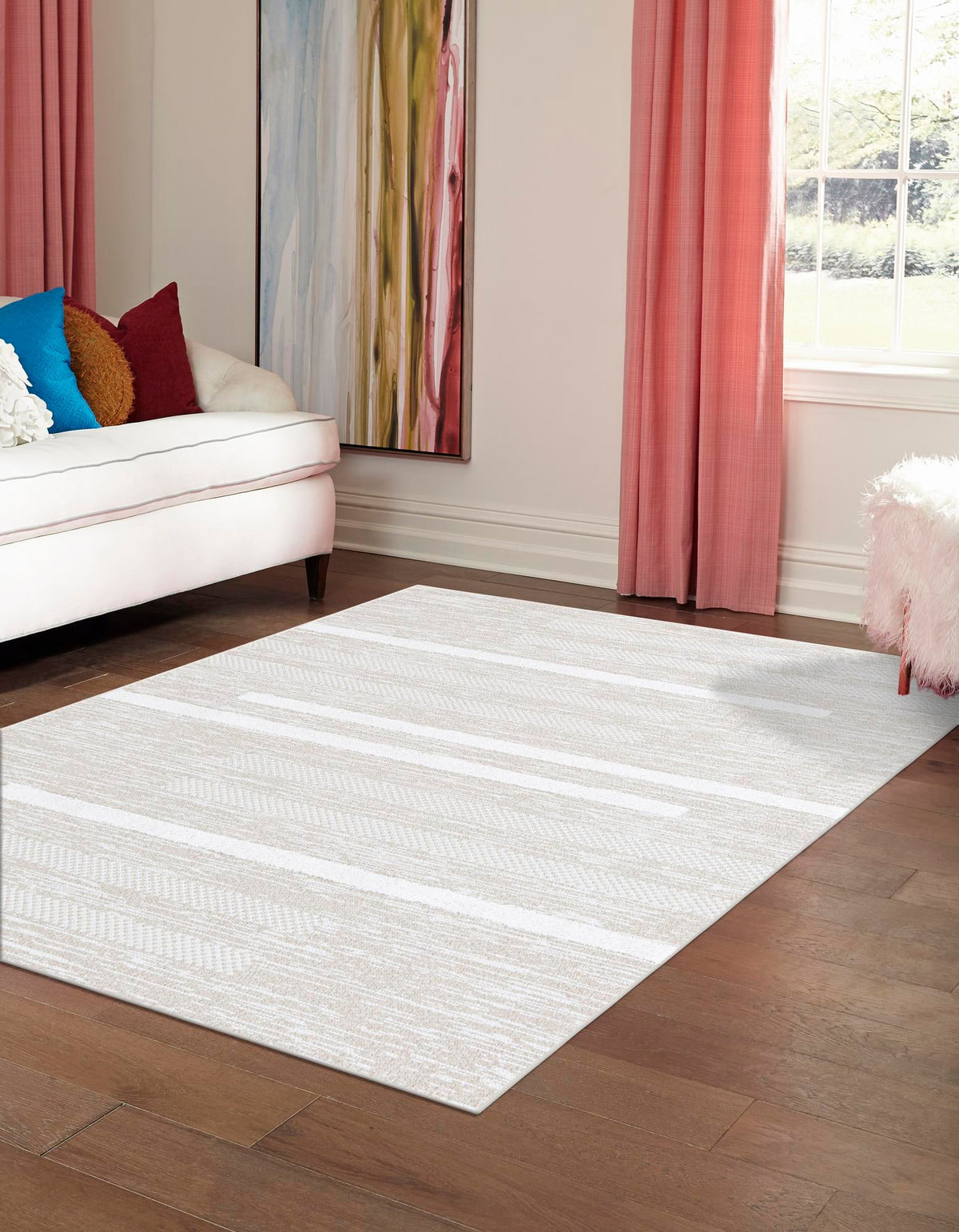 Cathedral Elegance Collection Area Rug - Chapel Rectangle Ivory  lifestyle 13