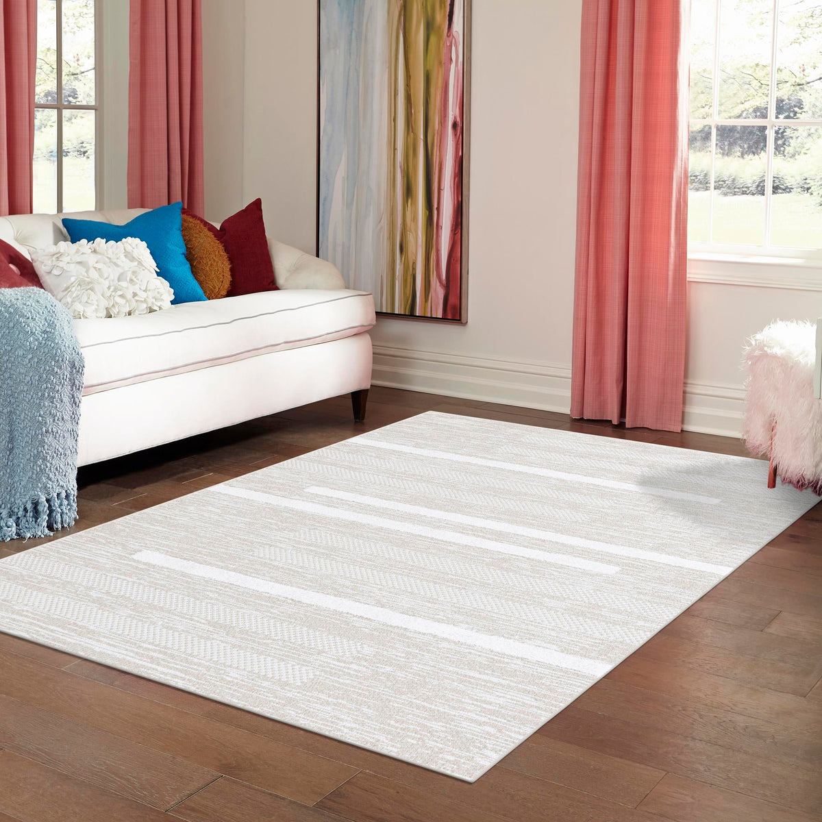 Cathedral Elegance Collection Area Rug - Chapel Rectangle Ivory  lifestyle 53